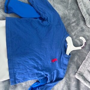 Ralph Lauren Royal Blue Long-Sleeve Polo Tee with Red Pony,cat&Jack & baby gap.